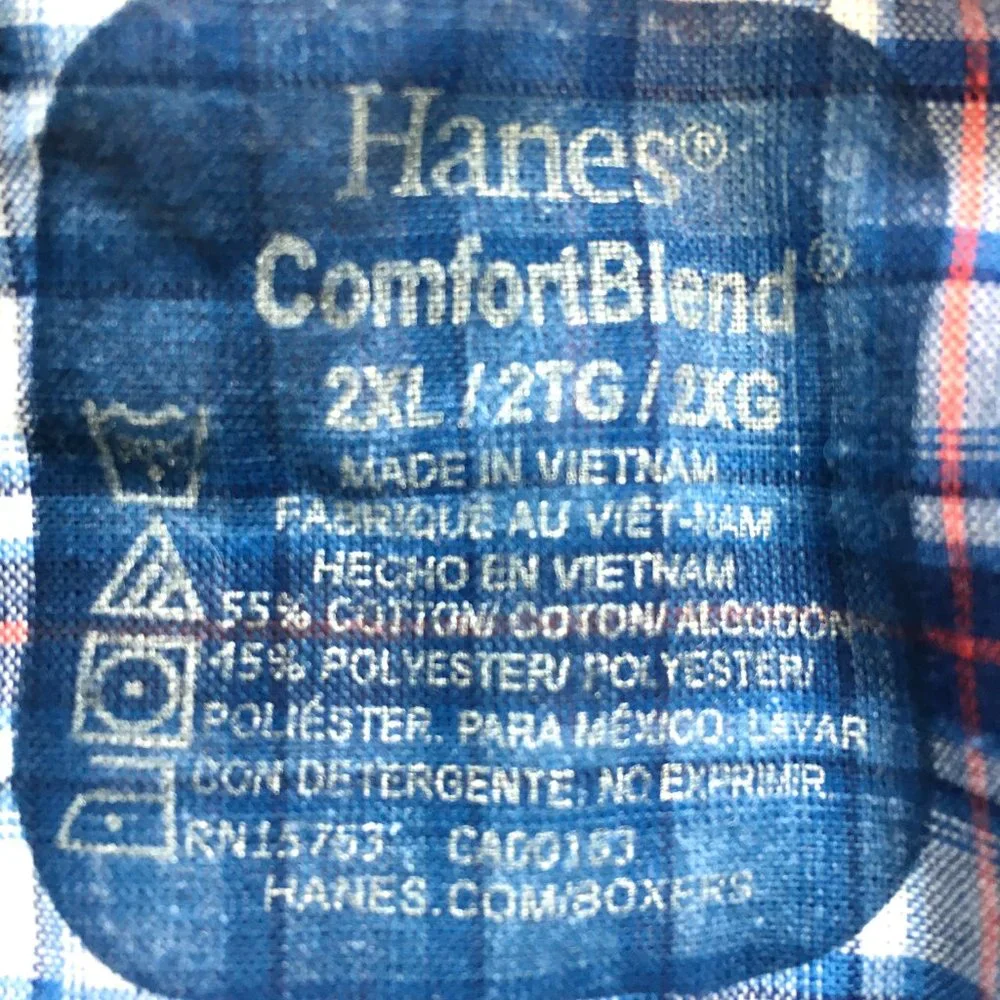 Hanes 3 Pack Tagless Boxers Shorts Comfort Blend